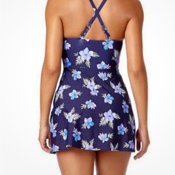 Lands End Women Tulip Wrap Mini Swim Dress size s - Picture 2 of 12